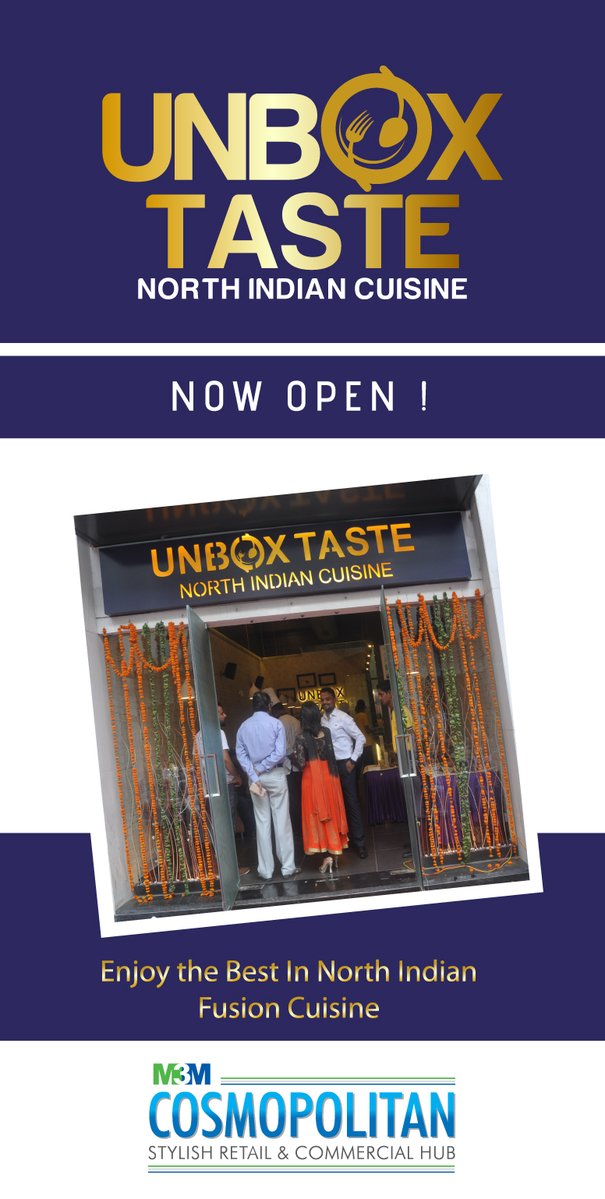 Unbox Taste now open at M3M Cosmopolitan Update